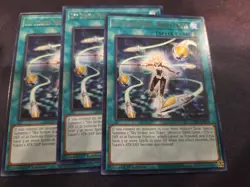 Yugioh! 3x Sky Striker Mecha - Hornet Drones JUSH-EN053 Rare 1st Ed NM In Hand - Image 1