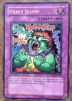 Yugioh Heavy Slump Trading Card SOD-EN054 1st Edition Trap Card. Free Postage - Image 1