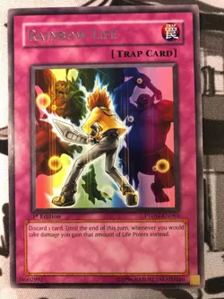 1X RAINBOW LIFE PTDN-EN064 RARE 1ST NEAR MINT YUGIOH - Image 1