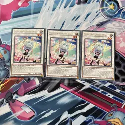 Yugioh! 3x Cupsy Yummy Way JUSH-EN019 Rare 1st Ed NM In Hand - Image 1