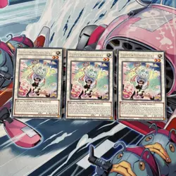 Yugioh! 3x Cupsy Yummy Way JUSH-EN019 Rare 1st Ed NM In Hand - Image 1