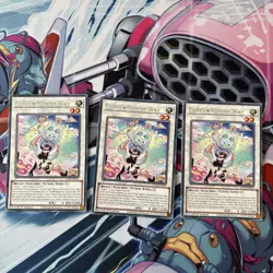 Yugioh! 3x Cupsy Yummy Way JUSH-EN019 Rare 1st Ed NM In Hand - Image 1