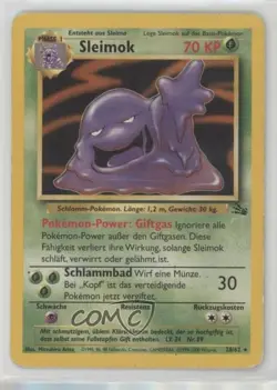 Muk German Pokemon Fossil #28 1999 15fy - Image 1