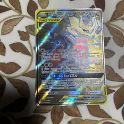 Pokemon Garchomp & Giratina GX Full Art Holo Card 228/236 Sm-Unified Minds - Image 1