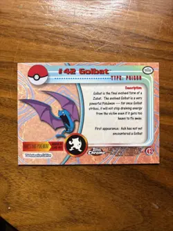 Pokemon Topps 2000 Chrome Card - #42 GOLBAT - Image 3