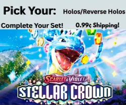 Stellar Crown Singles SV07: TCG Holos & Reverse Holos - Pick Your Card! NM - Image 1