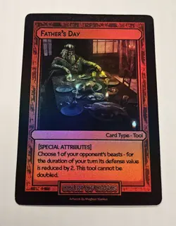 Divorced Dads Age Of Alimony - Fathers Day Foil Card - Image 1