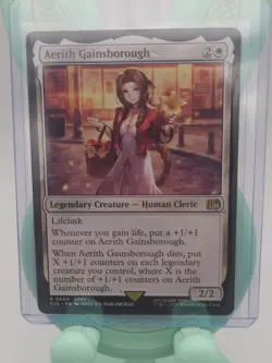0004 Aerith Gainsborough FFVII FIN Final Fantasy MTG Card - Image 1