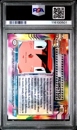 1999 TOPPS POKEMON THE MOVIE EDT REUNITED!-FOIL #31 MOVIE EDITION PSA 8 - Image 2