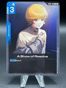 A Show of Resolve (GD01-100) (NM) - Gundam Card Game - Newtype Rising (ENG) - Image 1