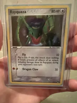 Pokemon Rayquaza Holo Rare Card 3/17 Pop Series 1 - Image 1