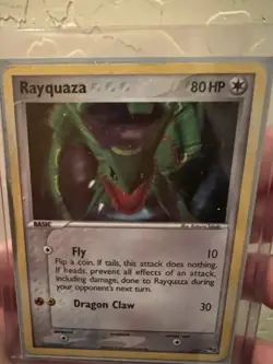 Pokemon Rayquaza Holo Rare Card 3/17 Pop Series 1 - Image 2
