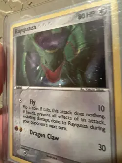 Pokemon Rayquaza Holo Rare Card 3/17 Pop Series 1 - Image 5