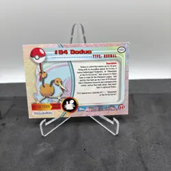 #84 Doduo Topps Blue TV Animation Pokemon Card 2000 Foil - Image 2