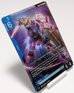 Unicorn Gundam (Destroy Mode) GD01-002 LR Gundam Card Game - Image 3