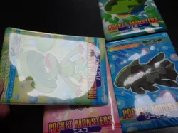 Pokemon Bandai Promo Waterproof Bathroom Menko Card x4 Relicanth Lombre etc#5540 - Image 5