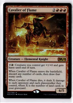 Cavalier Of Flame NM* FOIL Commander 2020 M20 ENGLISH 125/280 mtg -UnltdCards - Image 1