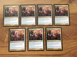 MTG Theros 7 x Chronicler of Heroes . Free UK Postage - Image 3