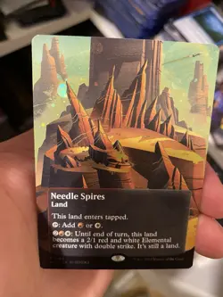 Needle Spires Borderless Galaxy FOIL 0165 MTG EoS Nm/M - Image 1