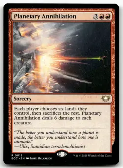Planetary Annihilation 12 MTG Commander: Edge of Eternities R NM - Image 1