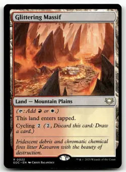Glittering Massif 22 MTG Commander: Edge of Eternities R NM - Image 1