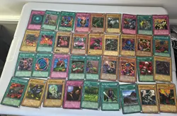 Lot Of 50 YuGiOh Cards 4 Rares 46 Commons Some Duplicates Mixed Bundle See Photo - Image 1