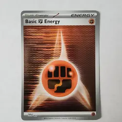 Basic Fighting Energy - SVE-022 - Holo - NM - White Flare & Black Bolt - Pokemon - Image 1