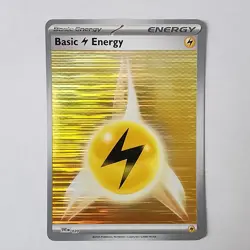 Basic Lightning Energy - SVE-020 - Holo - NM - White Flare & Black Bolt -Pokemon - Image 1