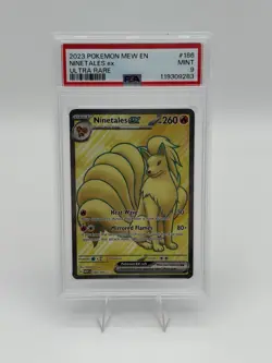 2023 POKEMON MEW EN-151 ULTRA RARE #186 NINETALES EX PSA 9 MINT 💥 - Image 1