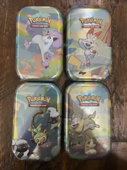 Pokemon Galar Pals Mini Tins H24 - LOT of 4 SEALED - Image 1