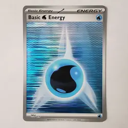 Basic Water Energy - SVE-019 - Holo - NM - White Flare & Black Bolt - Pokemon - Image 1