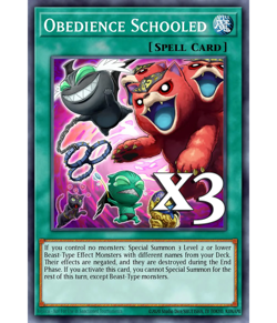 3x Obedience Schooled JUSH-EN029 Rare NM 1st Ed YUGIOH - Image 1