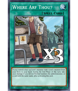 3x Where Arf ThouU JUSH-EN028 Rare NM 1st Ed YUGIOH - Image 1