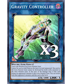 3x Gravity Controller JUSH-EN027 Rare NM 1st Ed YUGIOH - Image 1