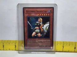 1996 Yugioh Penumbral Soldier Lady Ultimate Rare Holo - Image 1