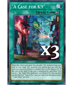 3x "A Case for K9" JUSH-EN040 Super Rare NM 1st Ed YUGIOH - Image 1