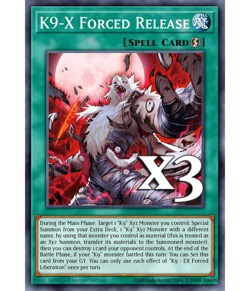 3x K9-X Forced Release JUSH-EN039 Super Rare NM 1st Ed YUGIOH - Image 1