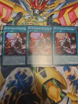 3x K9-X Forced Release JUSH-EN039 Super Rare NM 1st Ed YUGIOH - Image 1