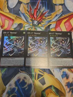 3x K9-17 "Ripper" JUSH-EN035 Super Rare NM 1st Ed YUGIOH - Image 1