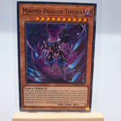 Yugioh TCG Trading Card Single Miasma Dragon Tistina #020 Aqua Effect - Image 1