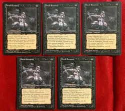MTG Magic the Gathering Thrull Retainer CCG Card x5 Wizards of the Coast 1994 - Image 1