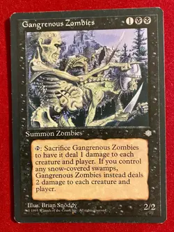MTG Magic the Gathering Gangrenous Zombies CCG Card x11 Wizards of the Coast '95 - Image 2