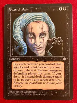 MTG Magic the Gathering Gaze of Pain CCG Card x11 Wizards of the Coast 1995 - Image 2