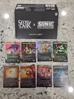Magic Secret Lair - Sonic Friends And Foes Foil Set - OPENED with bonus card - Image 1