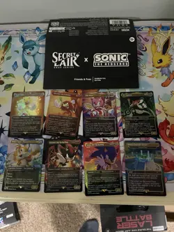 Magic Secret Lair - Sonic Friends And Foes Foil Set - OPENED with bonus card - Image 1
