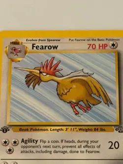 1st Edition Fearow Jungle Pokemon Card TCG 1999 WOTC 36/64 - Image 2