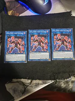 3 x MP20-EN070 Xtra HERO Cross Crusader - Common 1st Edition Near Mint YuGiOh - Image 1