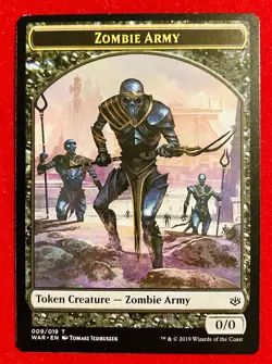 MTG Magic The Gathering Zombie Army Token Creature x16 Prerelease 2019 - Image 3