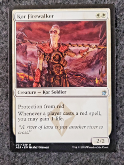 Kor Firewalker Magic the gathering NM Never played MTG ...............(DS3D1K5) - Image 1