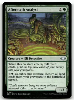 Aftermath Analyst 91 MTG Commander: Edge of Eternities U NM - Image 1